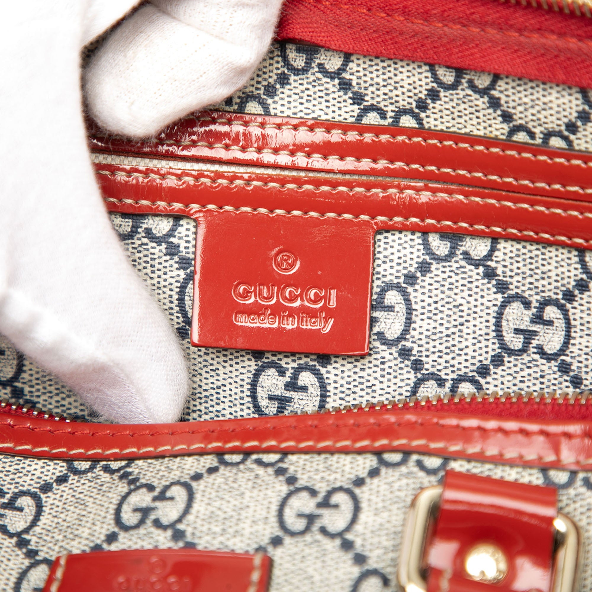 Medium GG Supreme Joy Tattoo Heart Boston Bag - Image 5