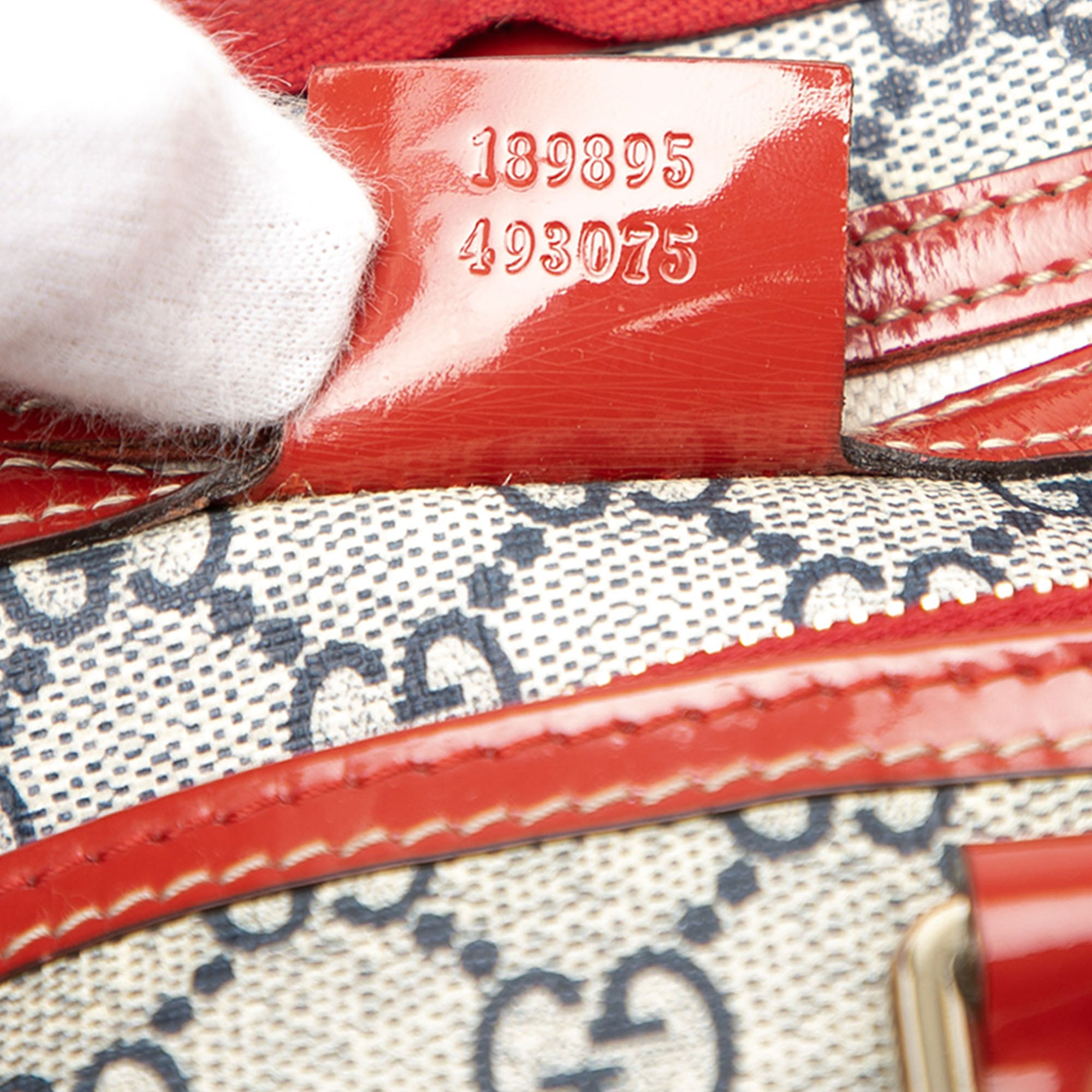 Medium GG Supreme Joy Tattoo Heart Boston Bag - Image 6