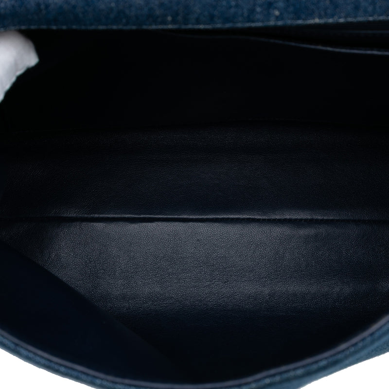 CC Denim Kelly Top Handle Bag - Image 4