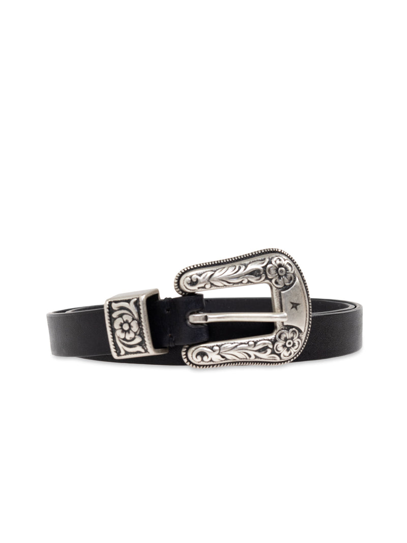 Golden Goose Leather Belt — Black
