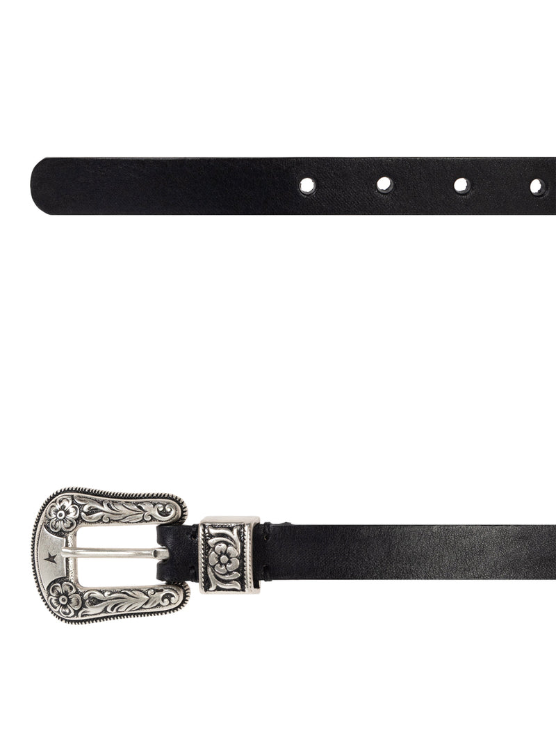 Golden Goose Leather Belt — Black