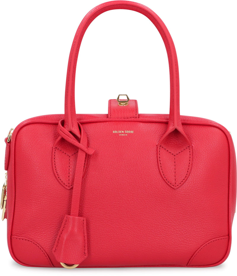 Golden Goose Vita Top Handle Bag — Red Goatskin