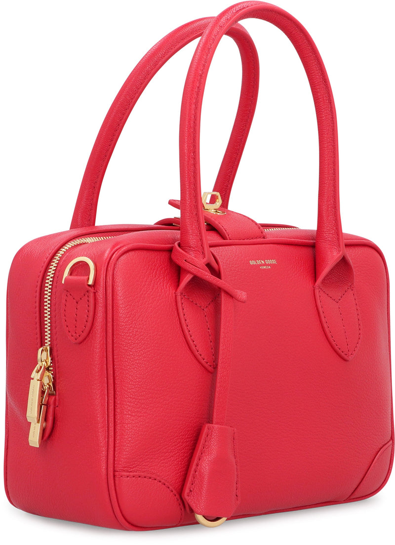 Golden Goose Vita Top Handle Bag — Red Goatskin