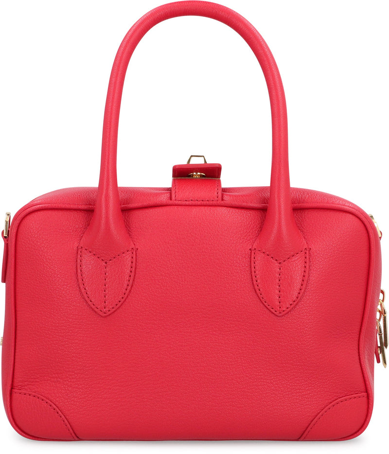 Golden Goose Vita Top Handle Bag — Red Goatskin