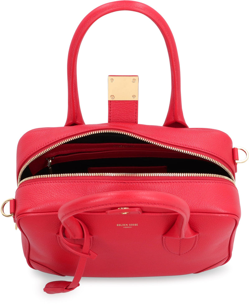 Golden Goose Vita Top Handle Bag — Red Goatskin