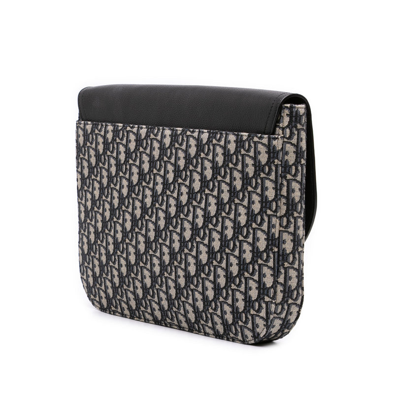 Oblique Canvas and Leather Saddle A4 Pouch - Image 2