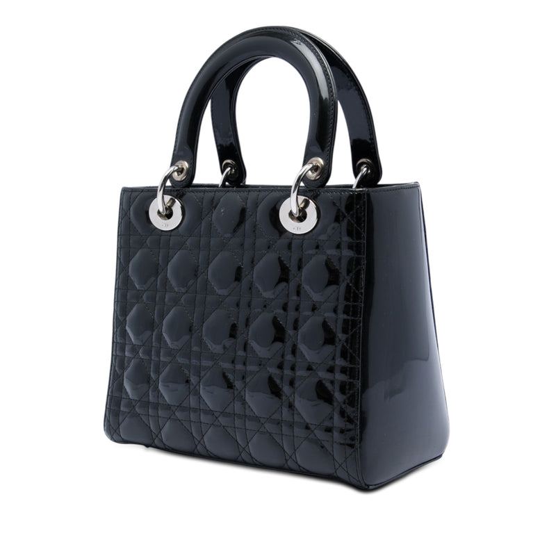 Medium Patent Cannage Lady Dior - Image 2