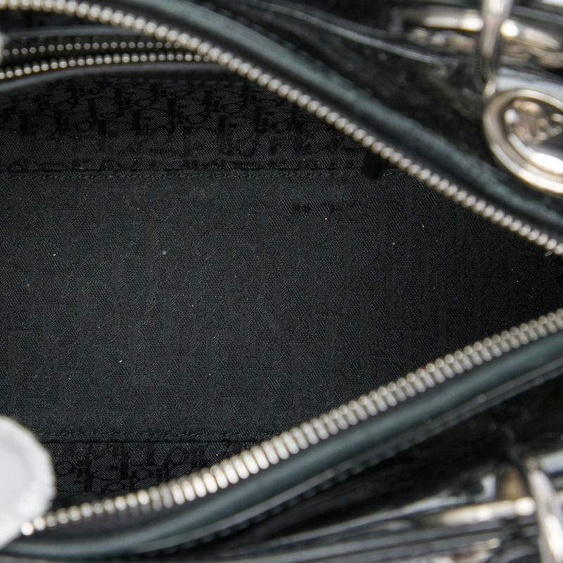 Medium Patent Cannage Lady Dior - Image 4