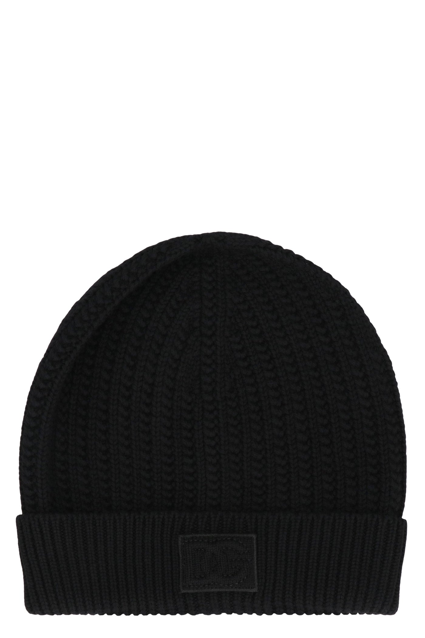 Dolce & Gabbana Gx21kz Virgin Wool Knit Beanie — Black Beanies