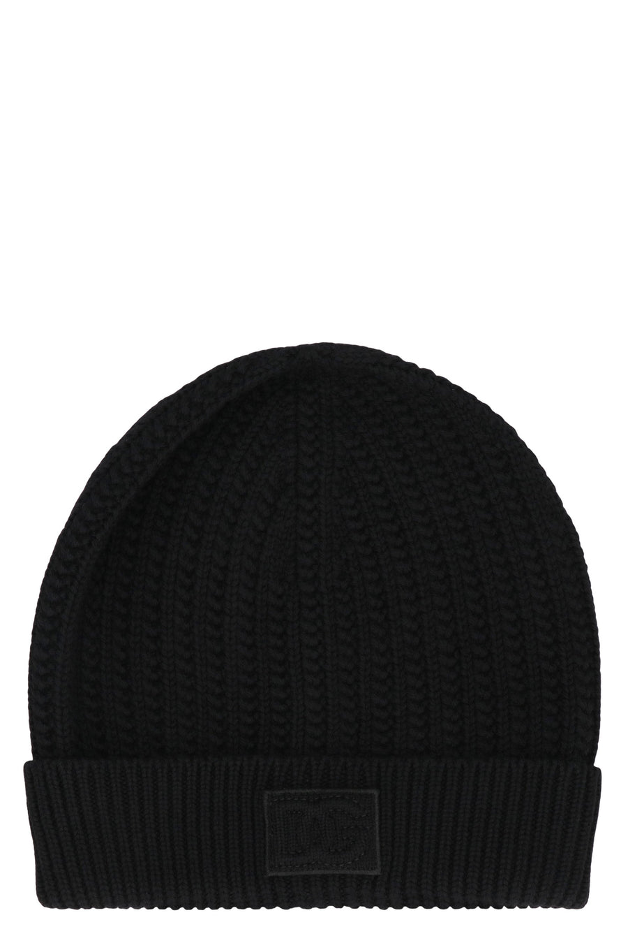 Dolce & Gabbana Gx21kz Virgin Wool Knit Beanie — Black Beanies