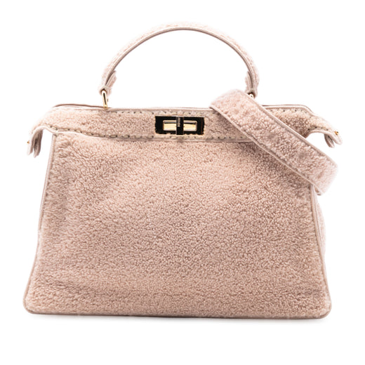 Large Shearling Peekaboo ISeeU Satchel - Image 1