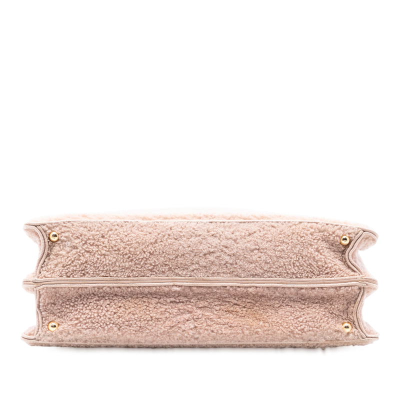 Large Shearling Peekaboo ISeeU Satchel - Image 3