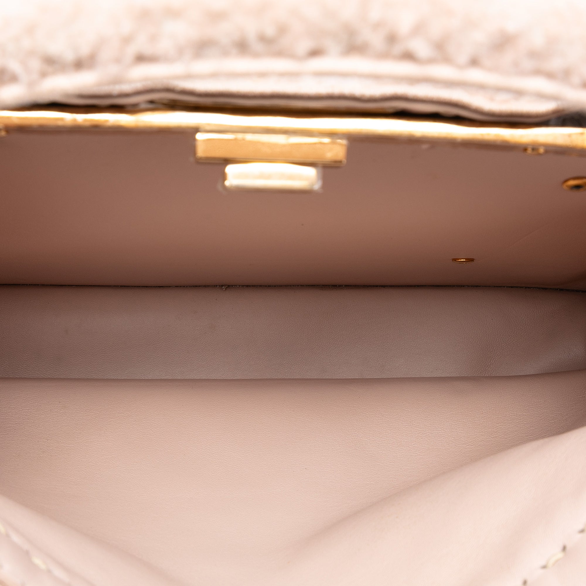 Large Shearling Peekaboo ISeeU Satchel - Image 4