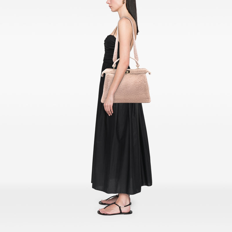 Large Shearling Peekaboo ISeeU Satchel - Image 7