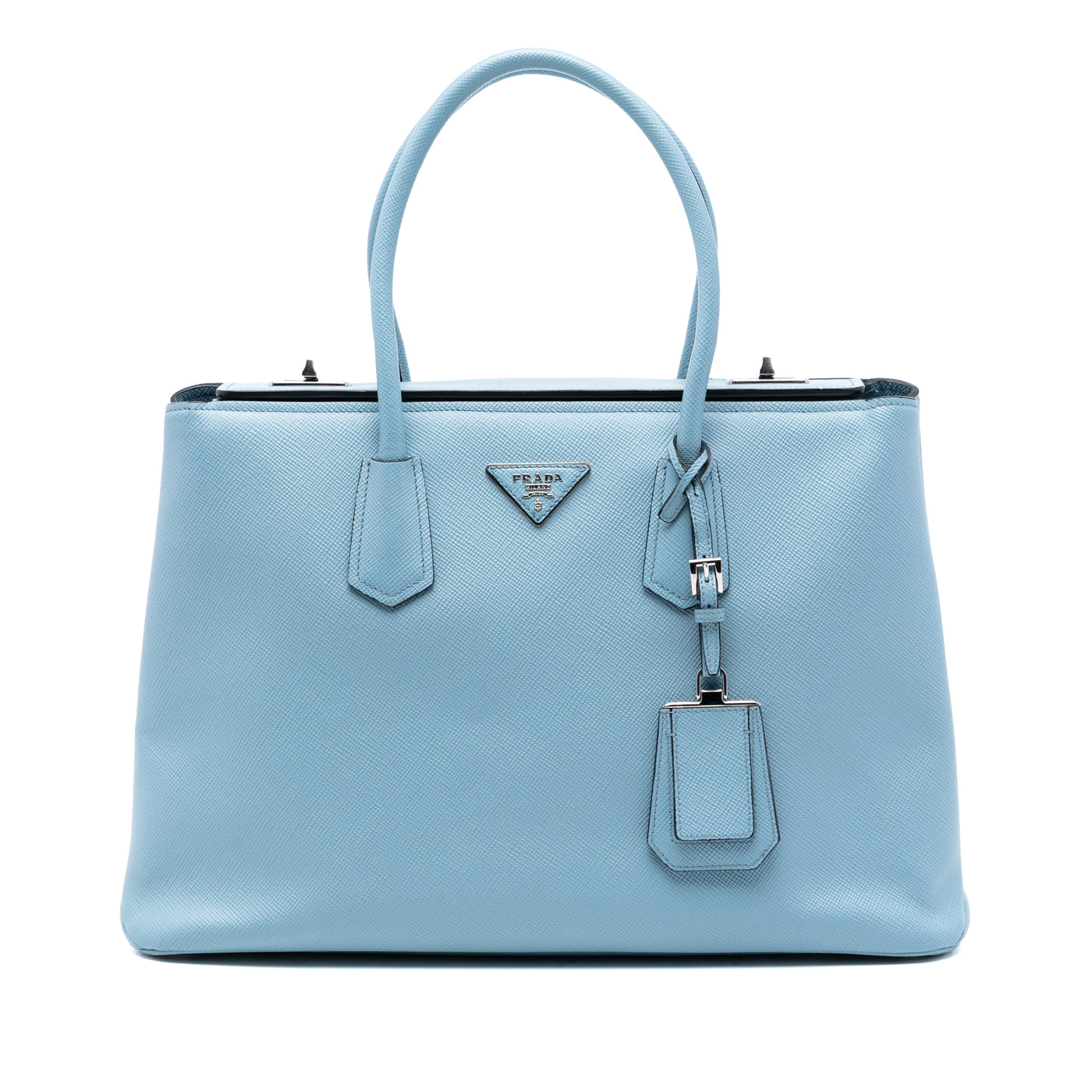 Saffiano Cuir Turnlock Twin Satchel - Image 1