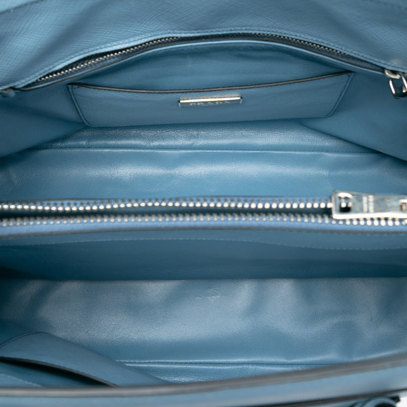 Saffiano Cuir Turnlock Twin Satchel - Image 4