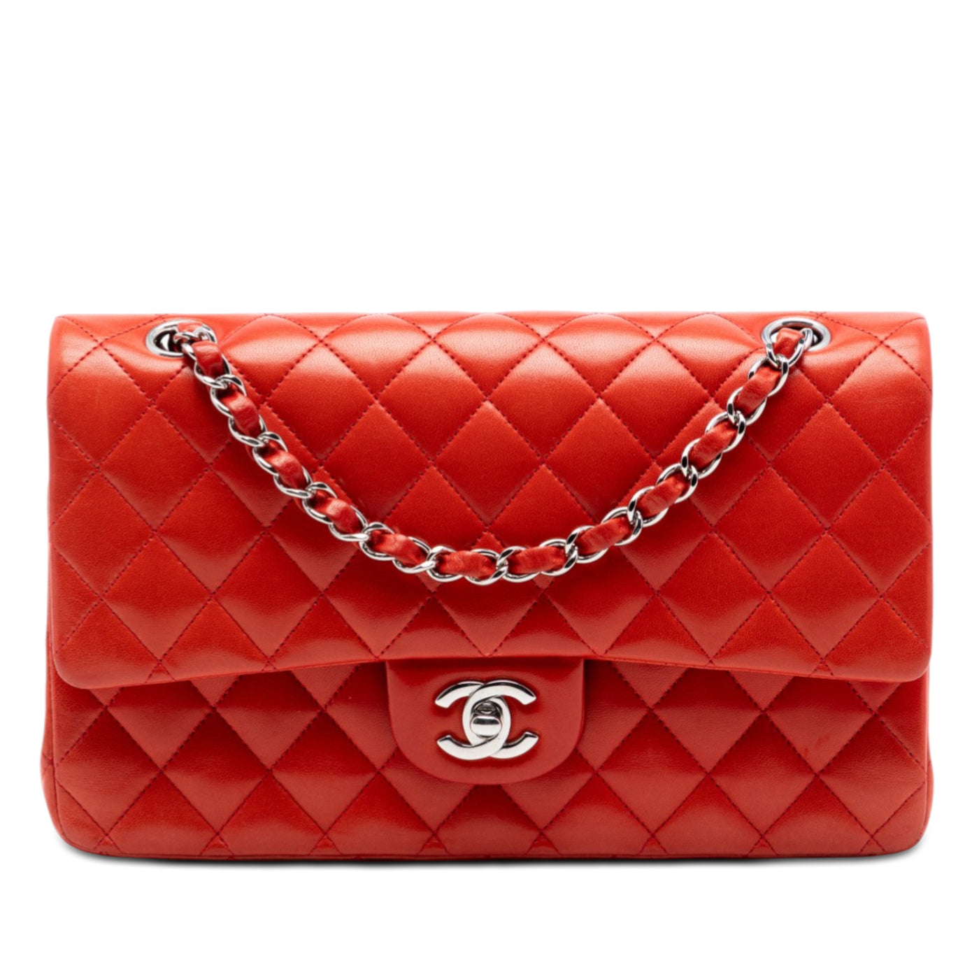 Medium Classic Lambskin Double Flap - Image 1