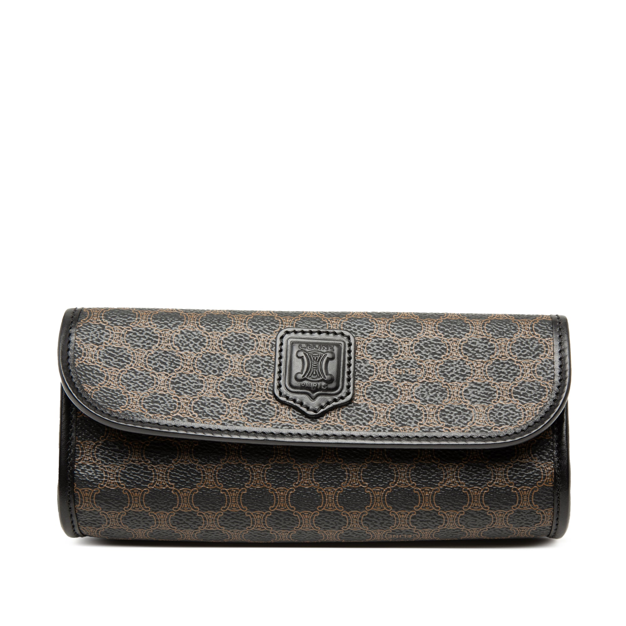 Macadam Coated Canvas Clutch - Image 1