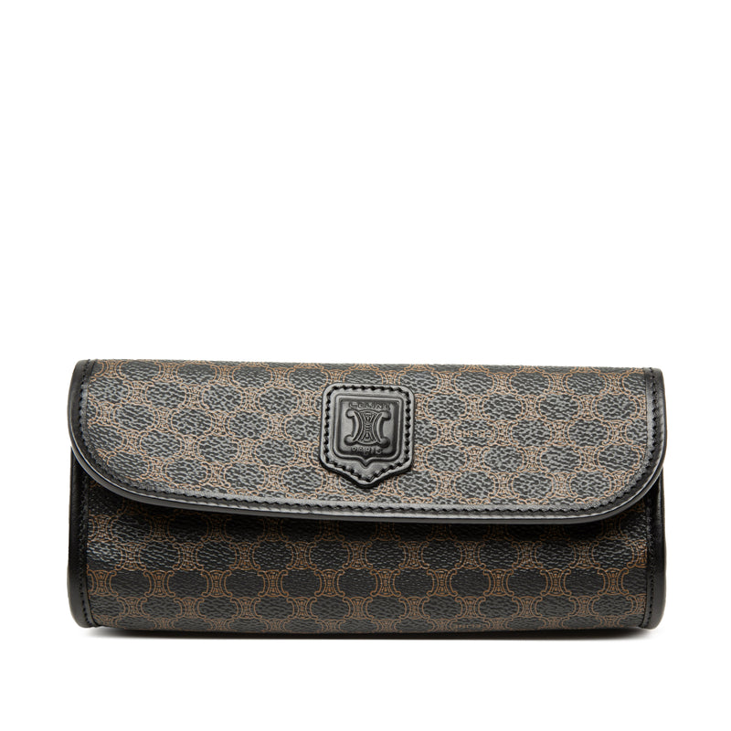 Macadam Coated Canvas Clutch