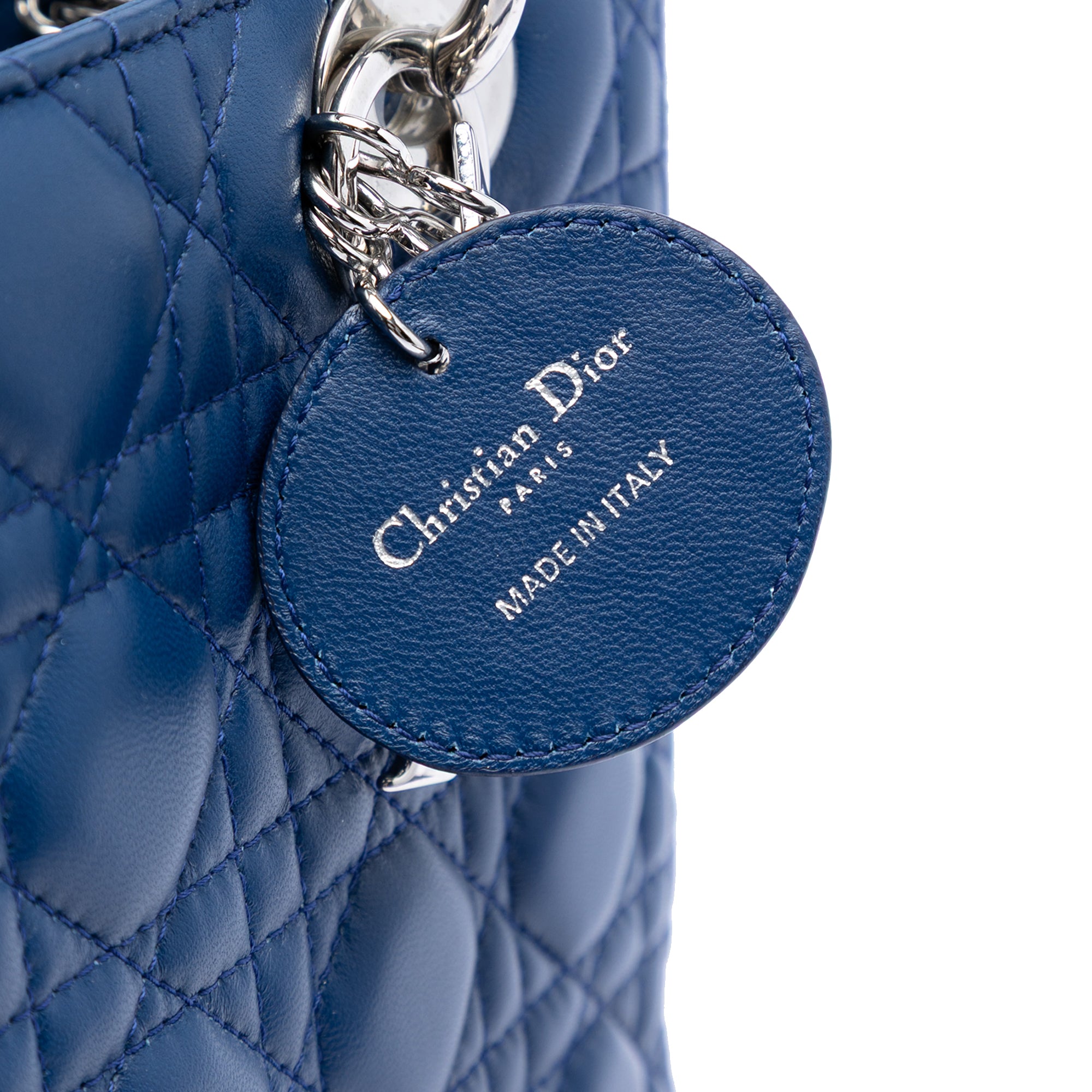 Medium Lambskin Cannage Lady Dior - Image 5