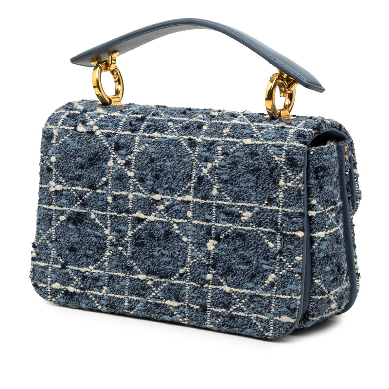 Mini Tweed Cannage Jolie Top Handle Bag - Image 2