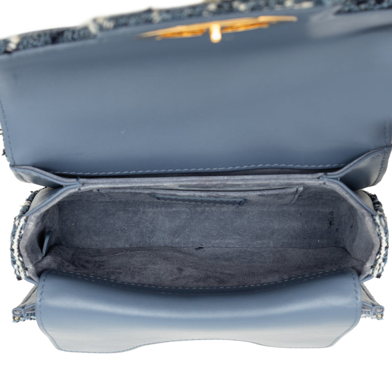 Mini Tweed Cannage Jolie Top Handle Bag - Image 4