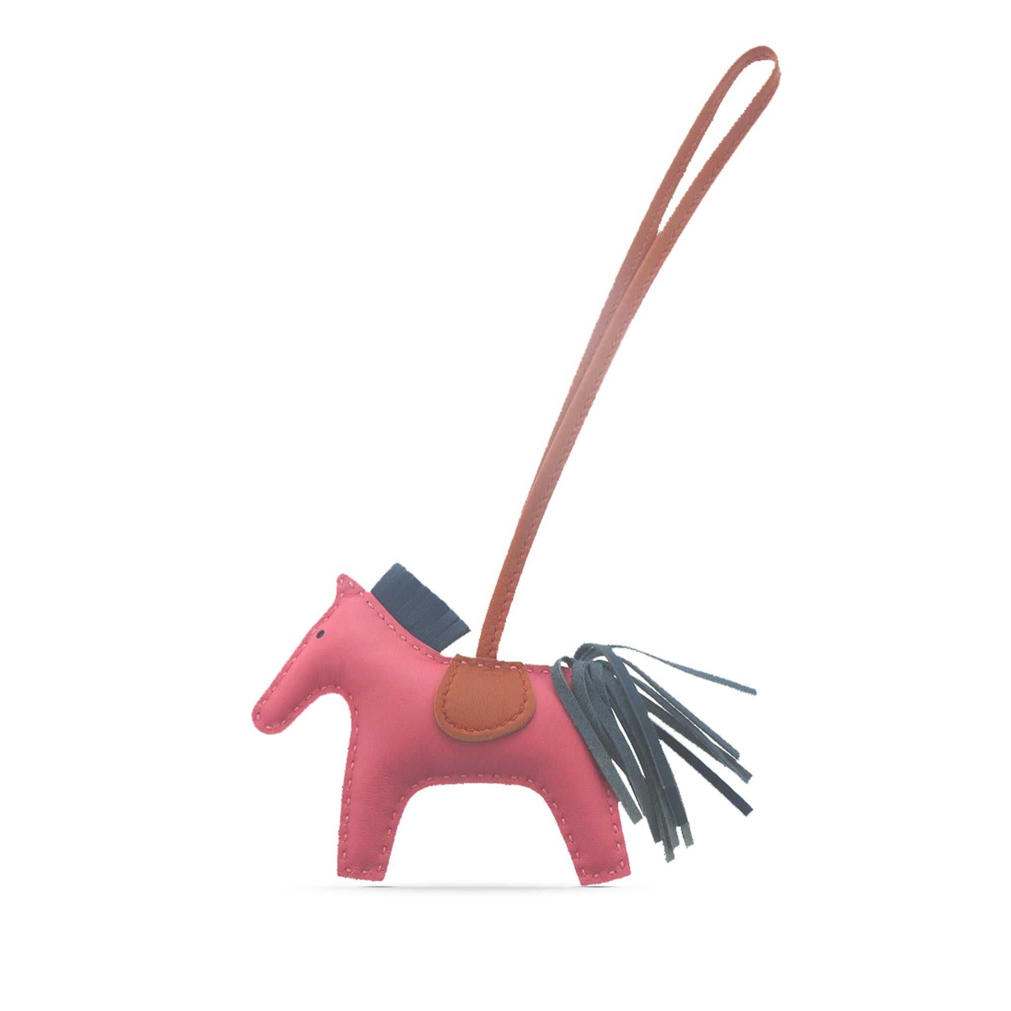 Milo Lambskin and Swift Grigri Rodeo Bag Charm PM - Image 1