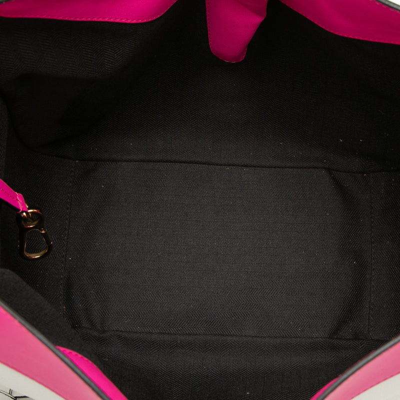 Small Bicolor Calfskin Hammock Bag - Image 4