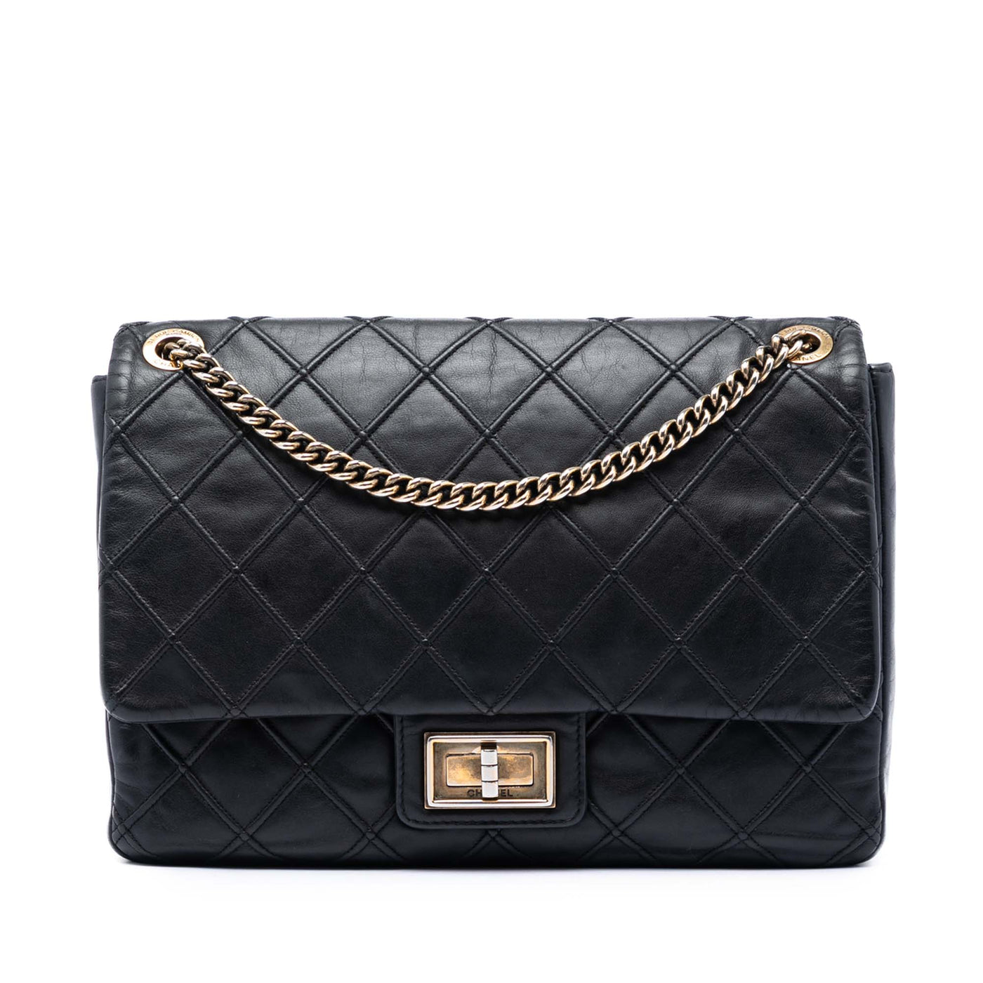 Large Diamond Debossed Calfskin Reissue 2.55 Cosmos Flap - Image 1