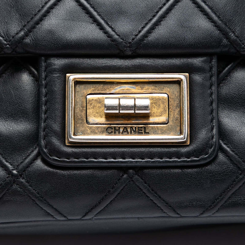 Large Diamond Debossed Calfskin Reissue 2.55 Cosmos Flap - Image 5