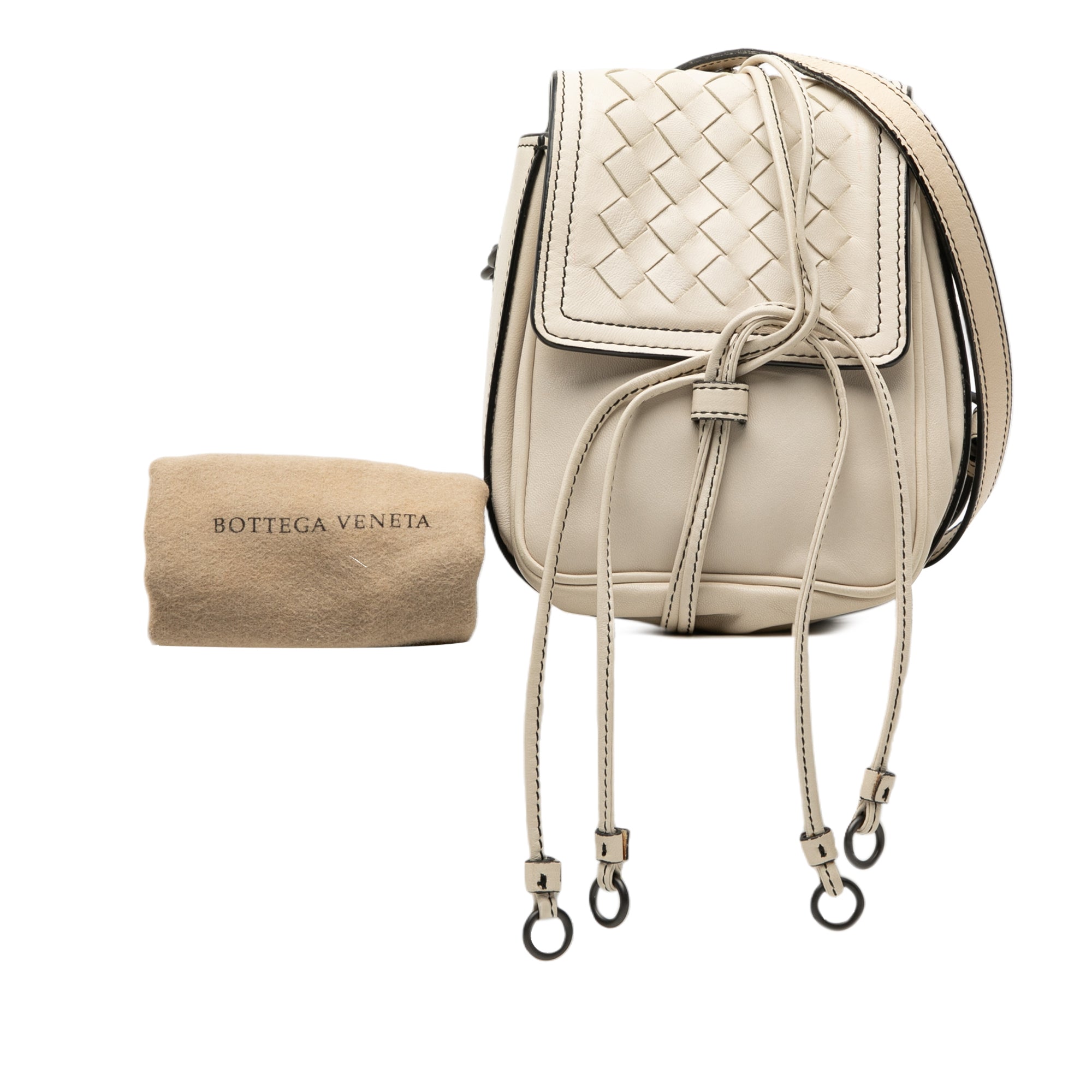 Nappa Intrecciato Double Sided Flap Crossbody - Image 8