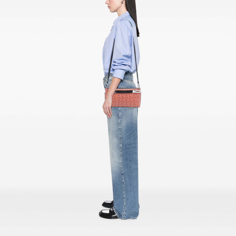 Small Repeat Anagram Leather Missy Satchel - Image 7
