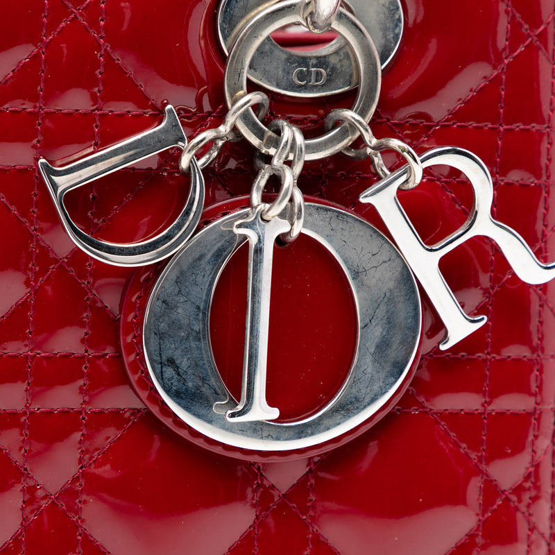 Medium Patent Cannage Lady Dior - Image 7