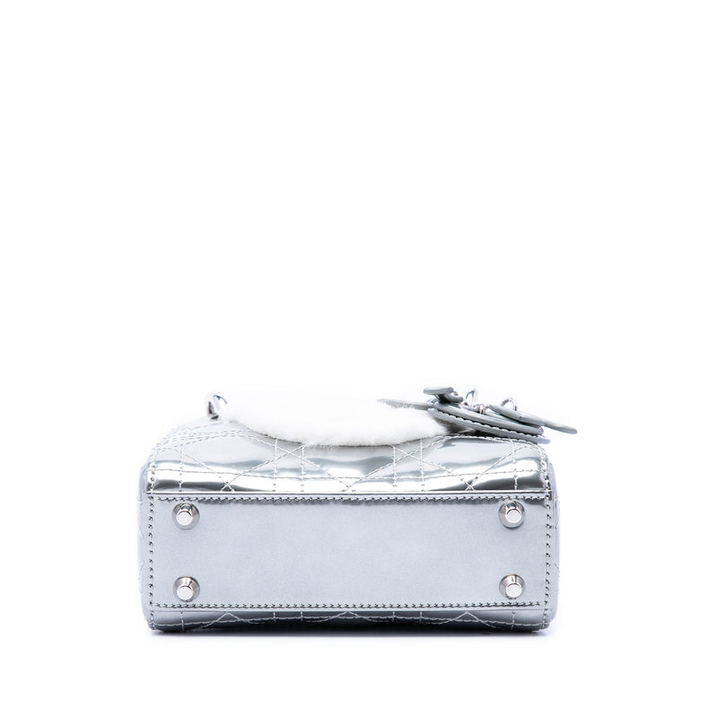Micro Metallic Patent Cannage Bear Lady Dior - Image 3