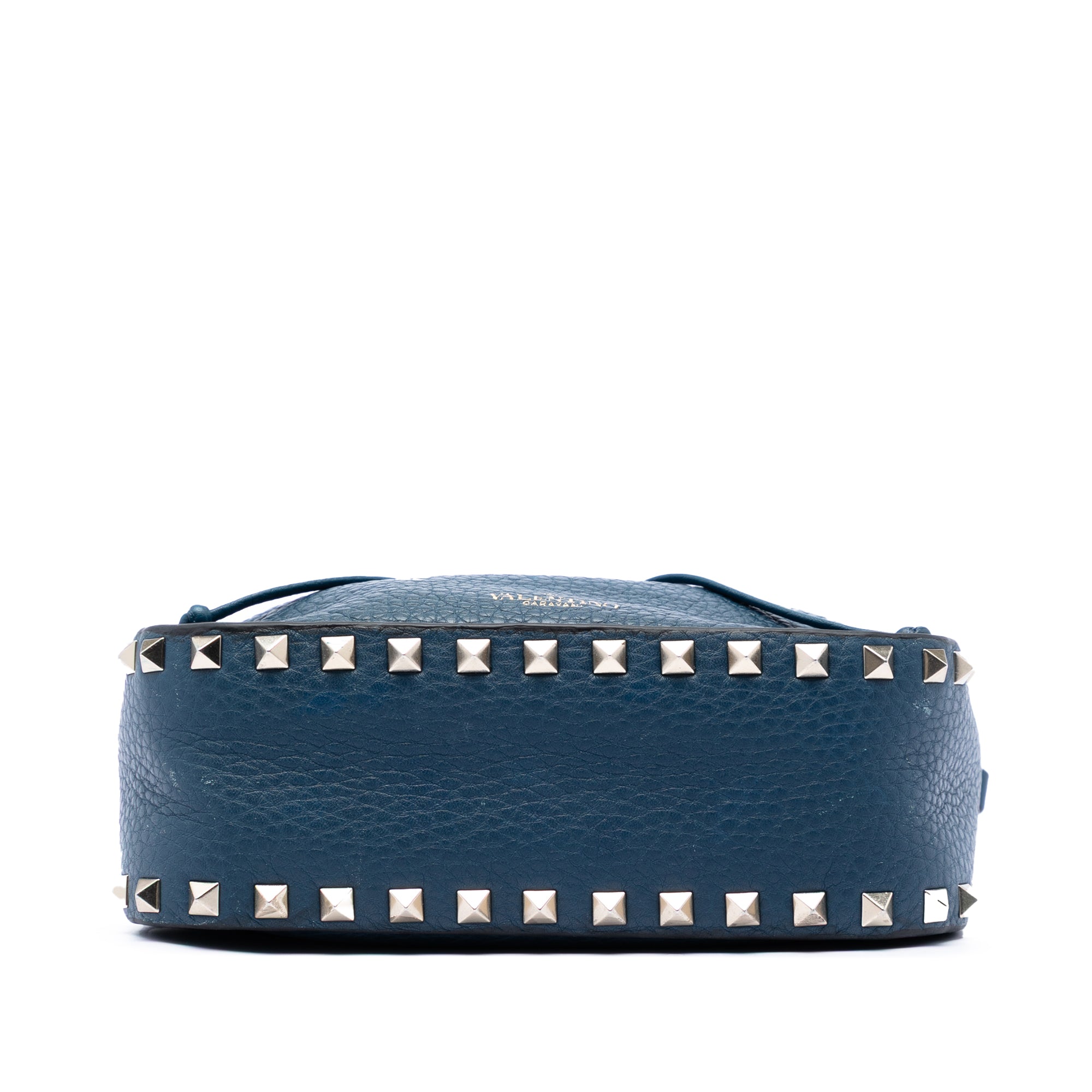 Small Grained Calfskin Rockstud Bucket Bag - Image 3