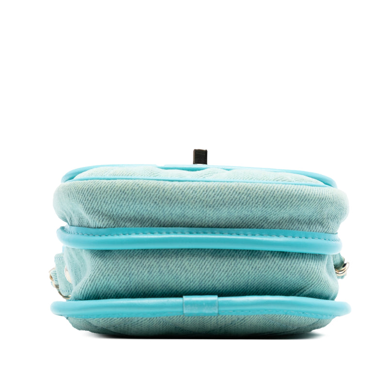 Mini CC Quilted Denim Crossbody - Image 3