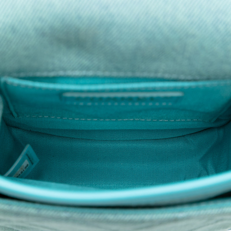 Mini CC Quilted Denim Crossbody - Image 4
