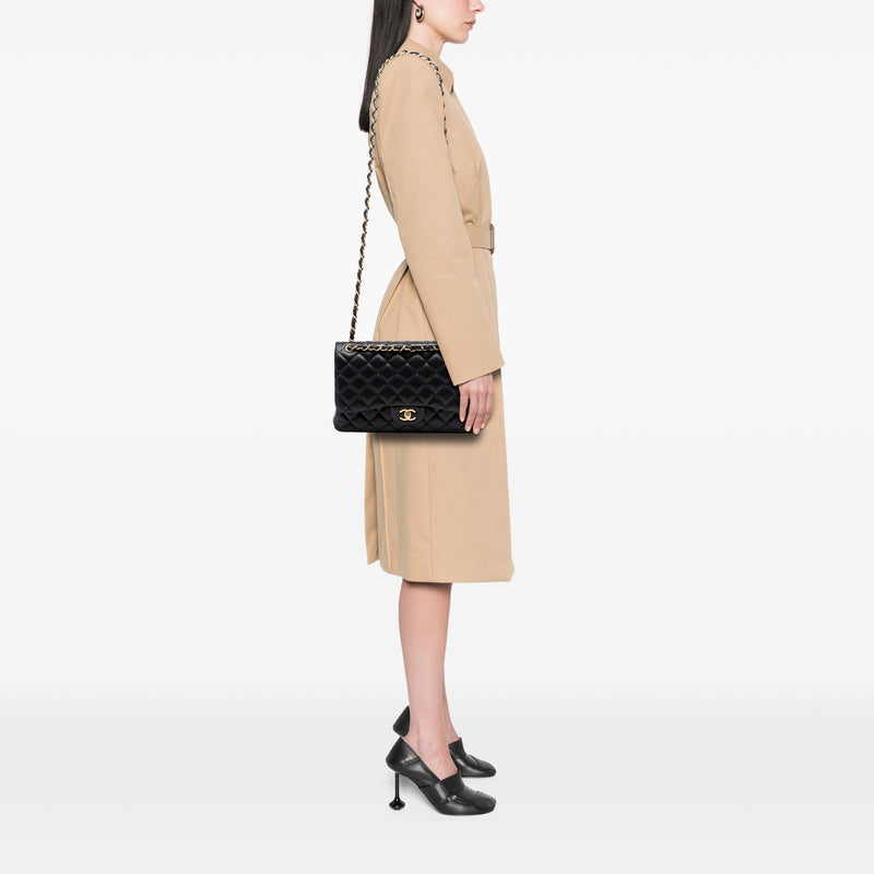 Jumbo Classic Lambskin Double Flap - Image 6