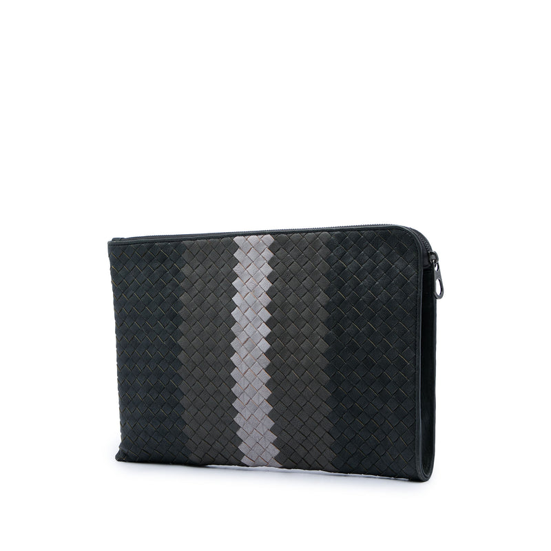 Tricolor Nappa Intrecciato Clutch - Image 2