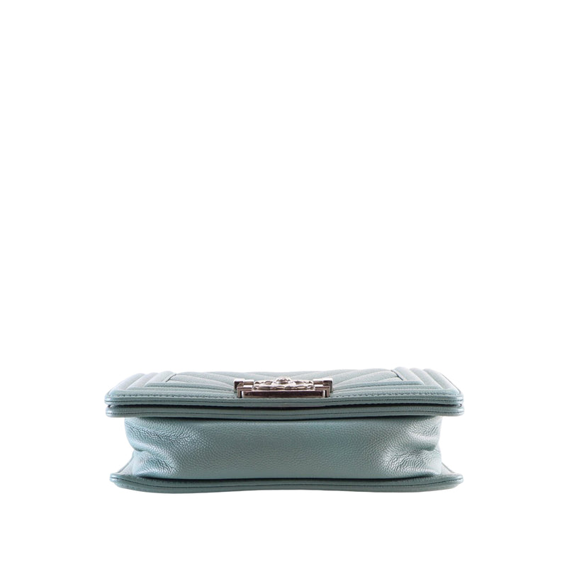 Small Chevron Caviar Boy Flap - Image 5