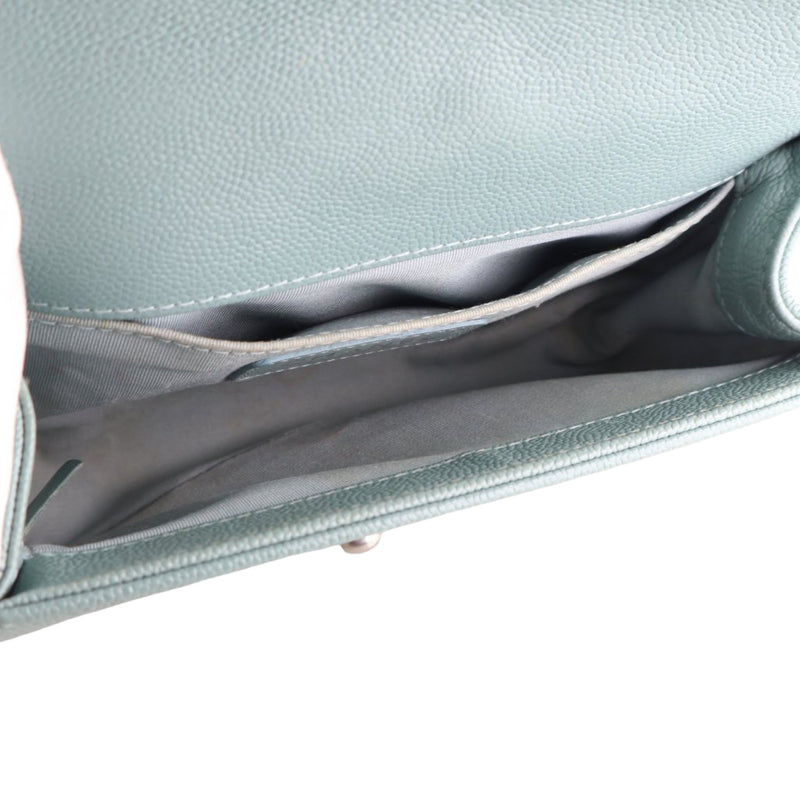 Small Chevron Caviar Boy Flap - Image 6
