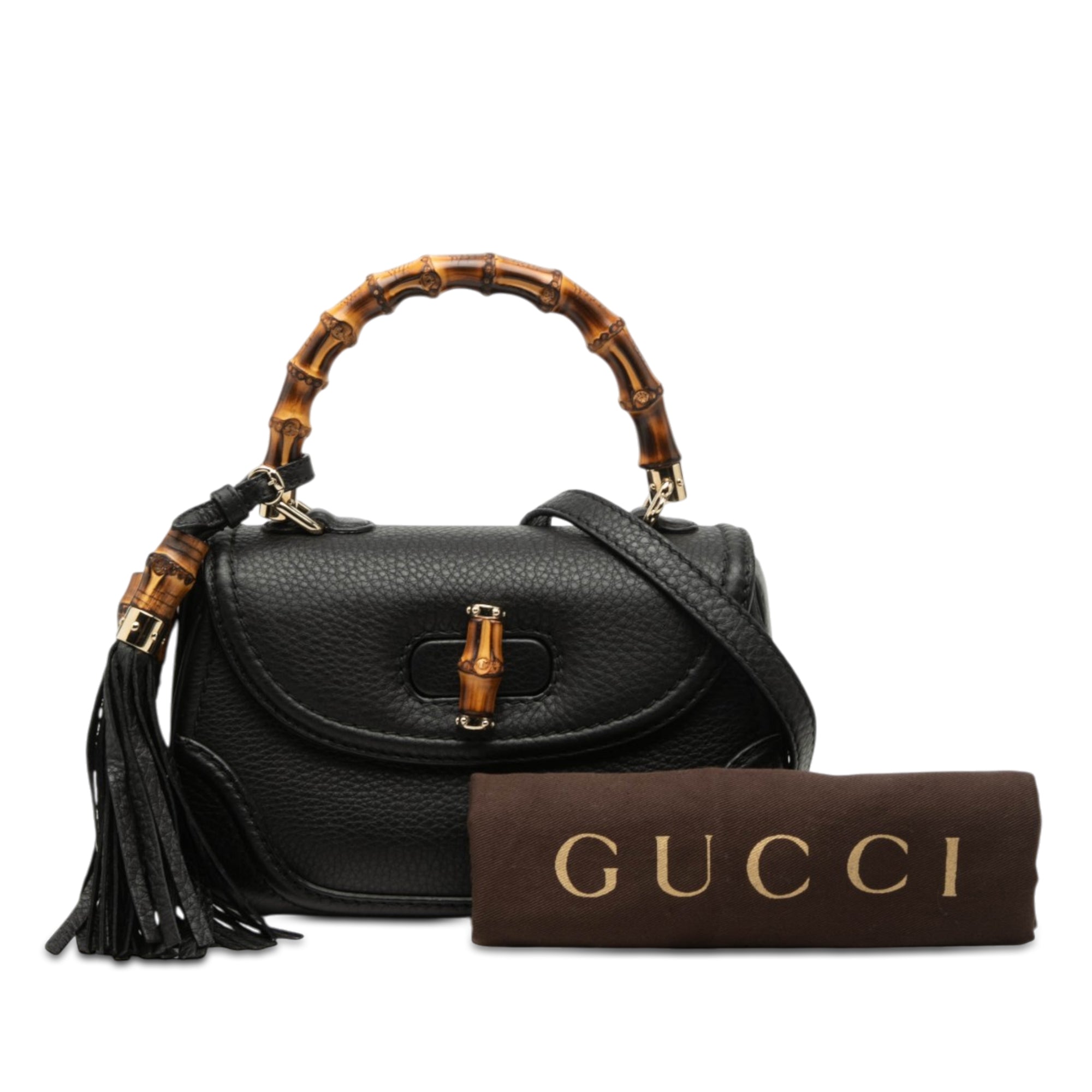 Small Leather New Bamboo Satchel - Image 8