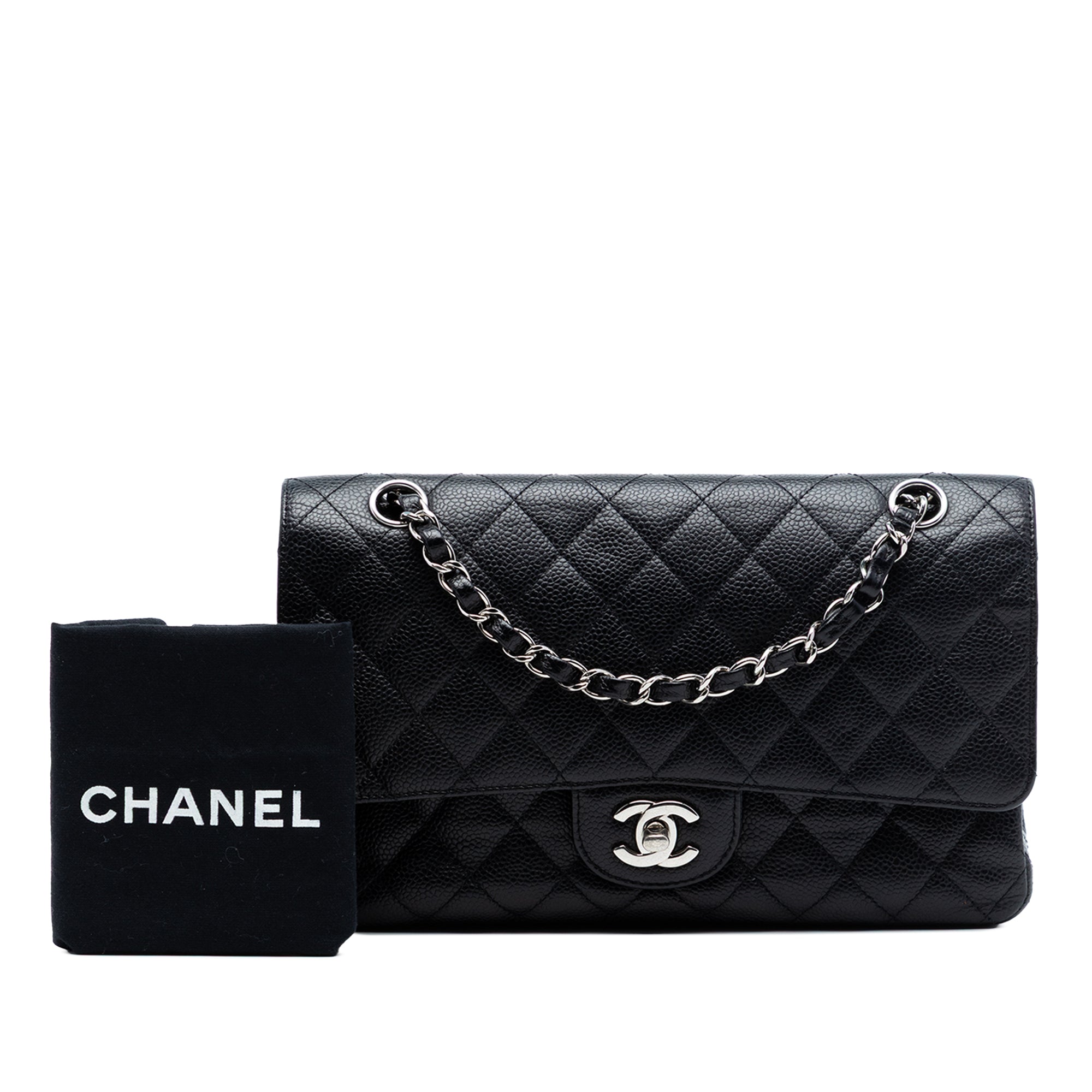 Medium Classic Caviar Double Flap - Image 8