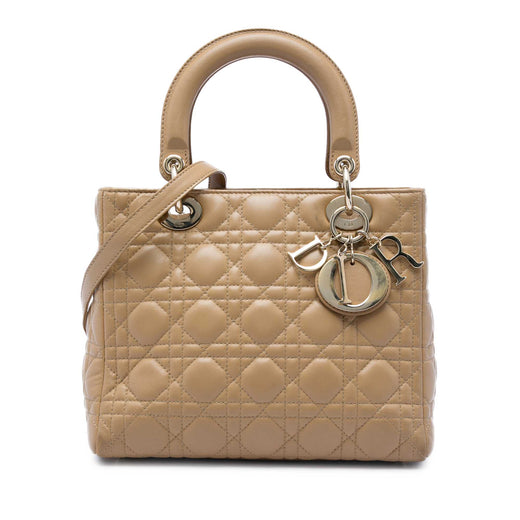 Medium Lambskin Cannage Lady Dior - Image 1