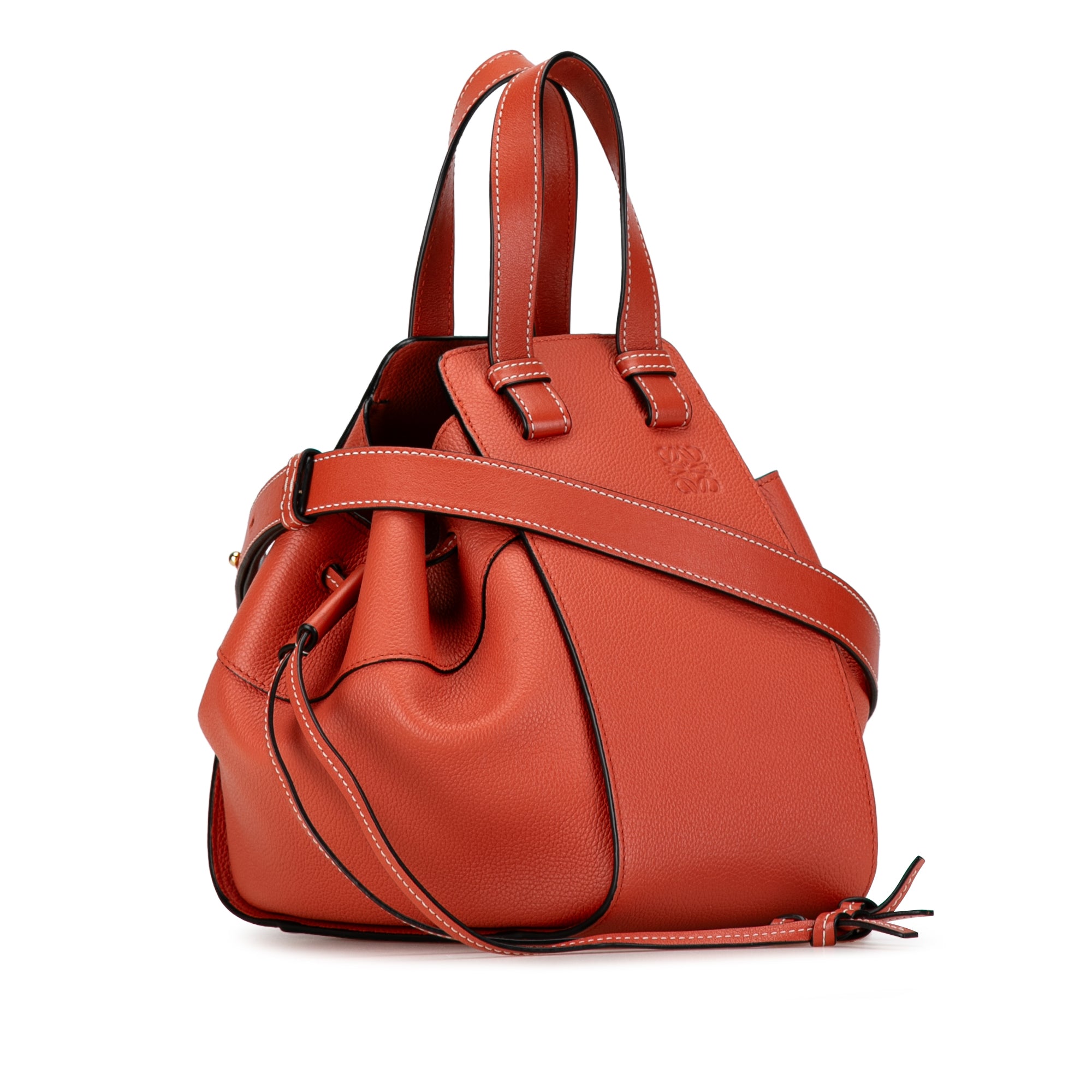 Small Leather Hammock Satchel - Image 2