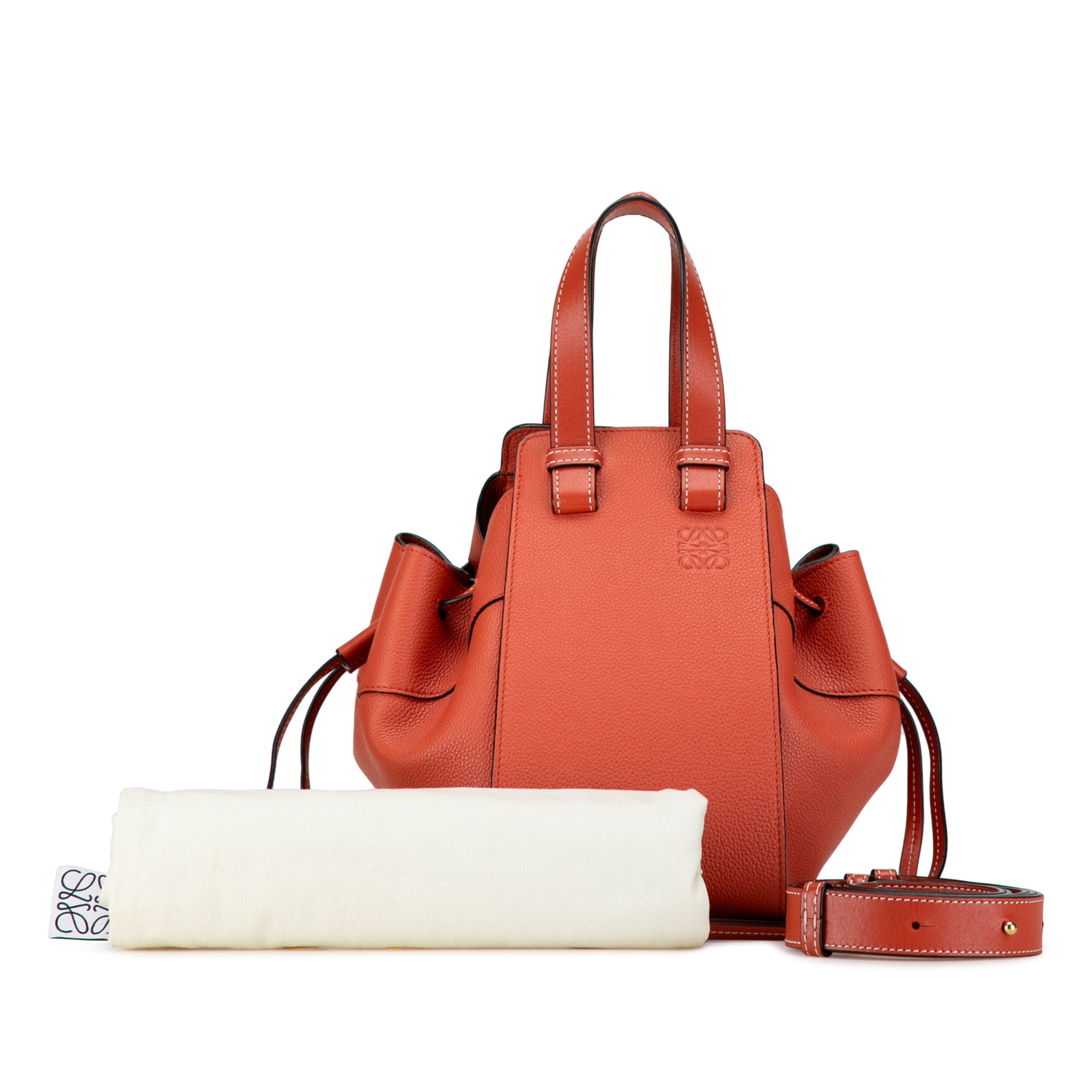 Small Leather Hammock Satchel - Image 9