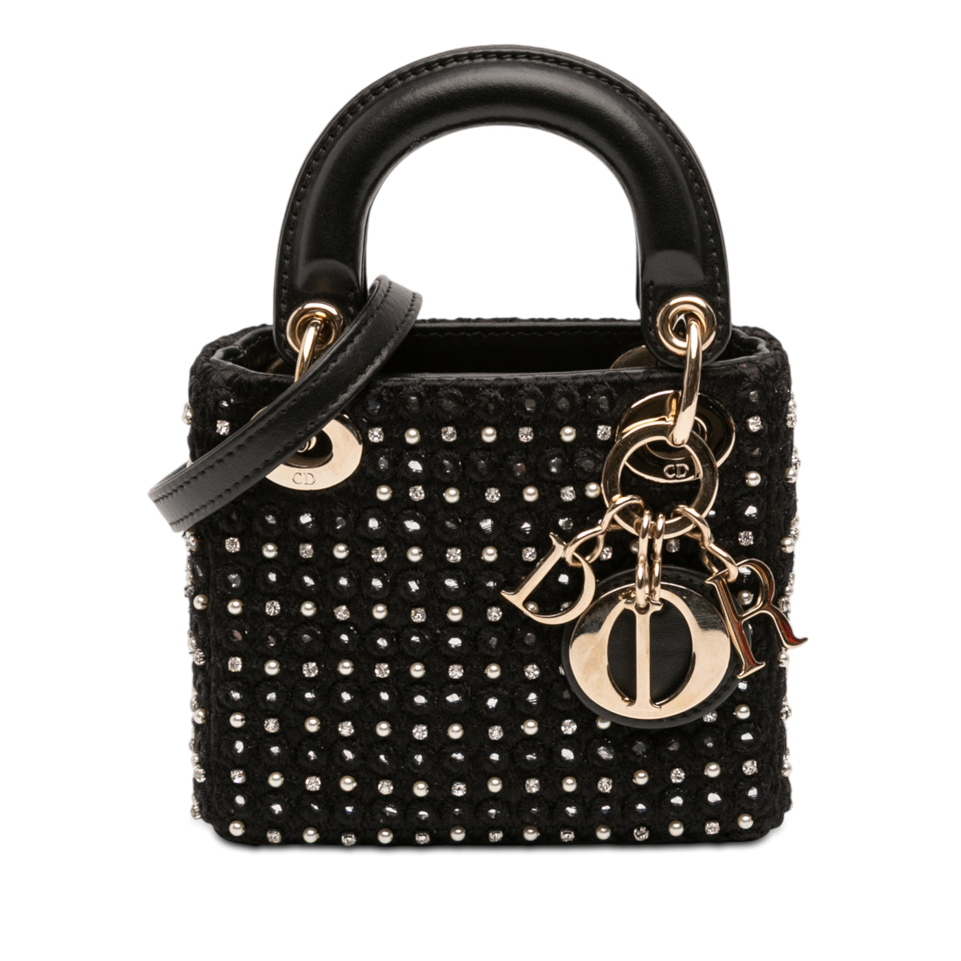 Micro Satin Crystal Embellished Lady Dior - Image 1