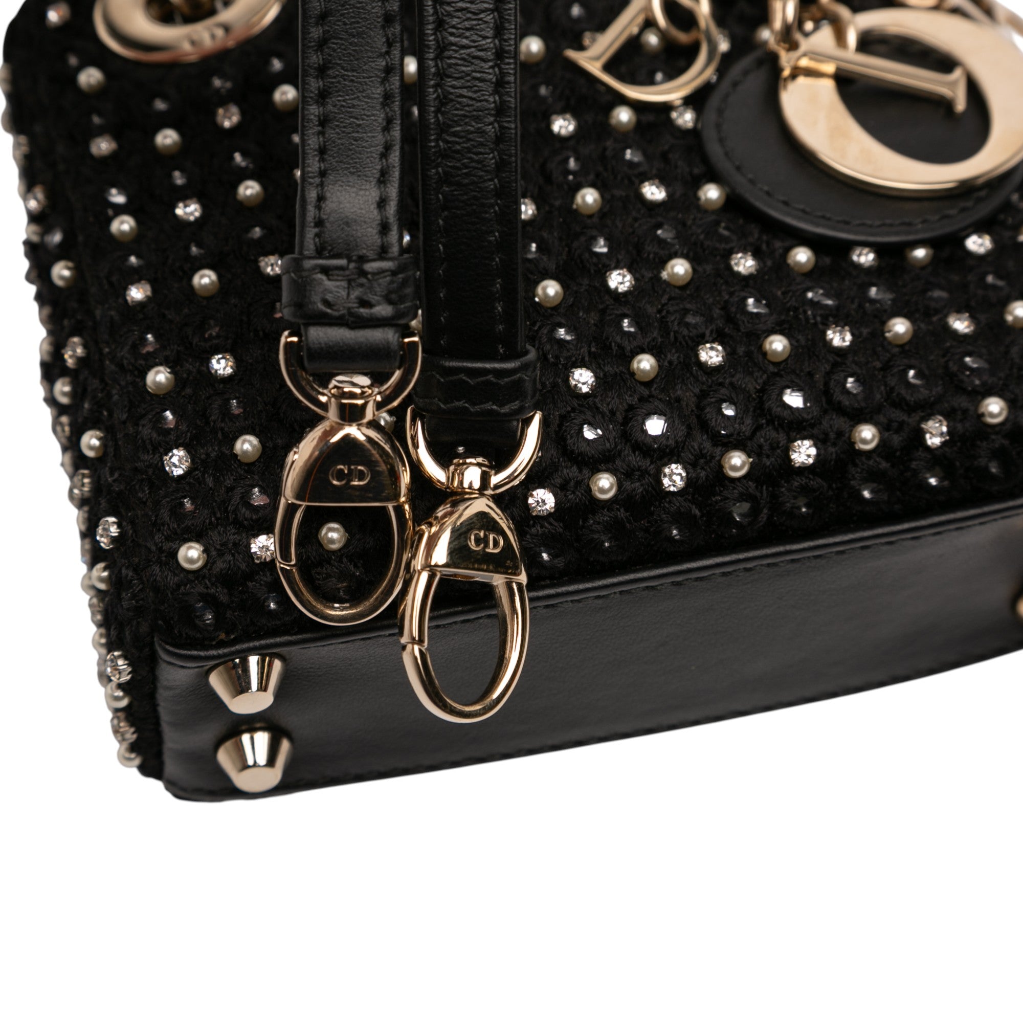Micro Satin Crystal Embellished Lady Dior - Image 10