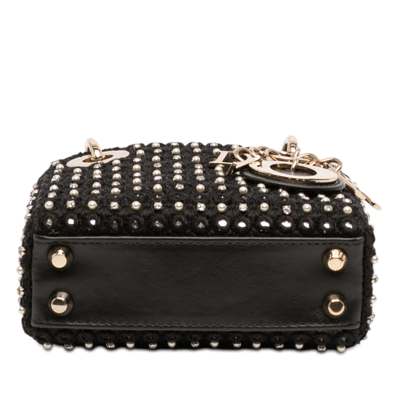Micro Satin Crystal Embellished Lady Dior - Image 3