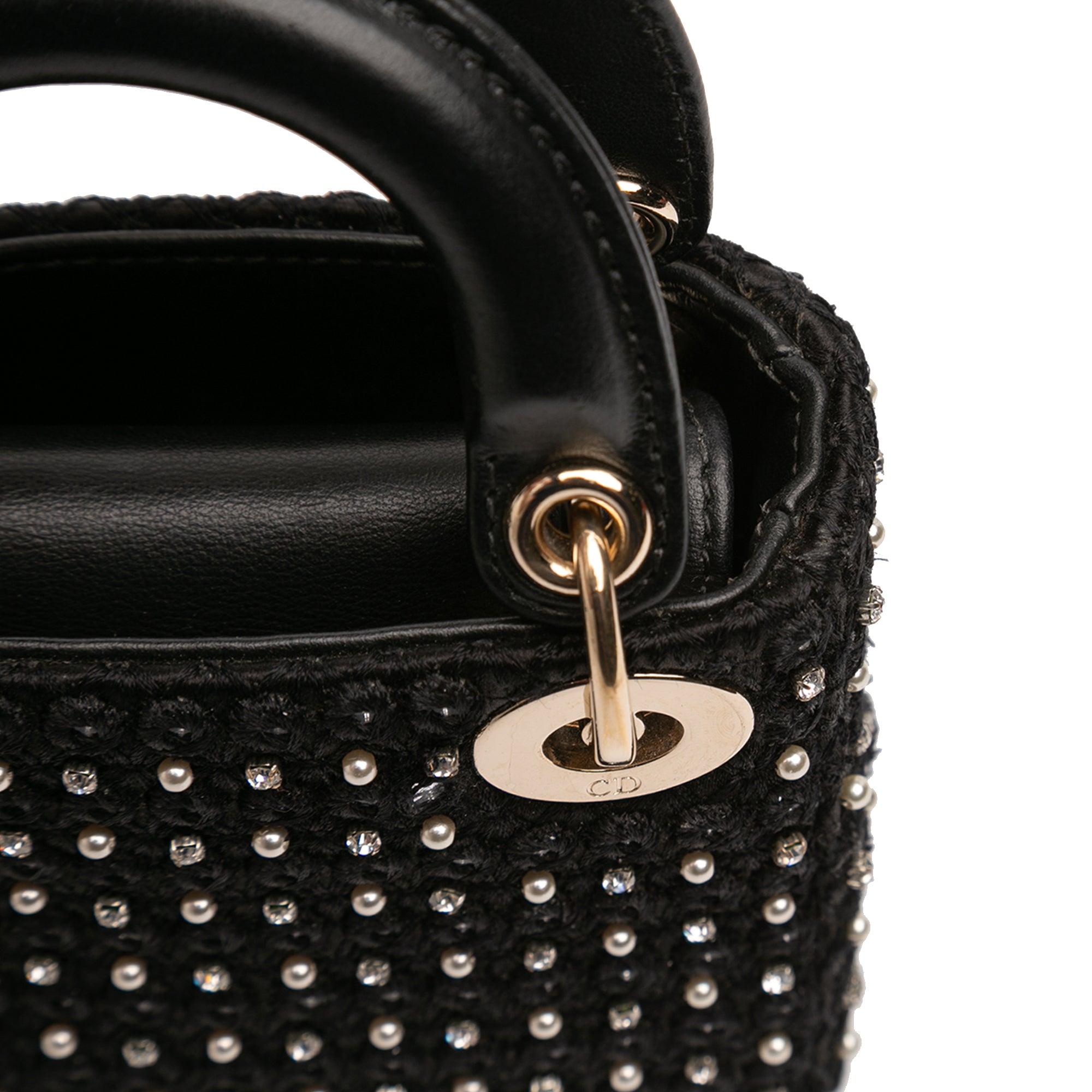 Micro Satin Crystal Embellished Lady Dior - Image 9